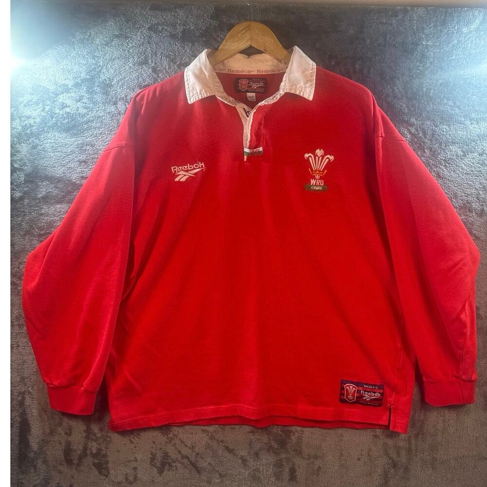 Sportswear x VTG 1996 Reebok Wales Rugby Union Home Shirt Men’s XXL (46/48) Red